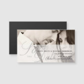 Magnetische FOTO Huwelijk Save The Date OVERLAY TE (Voorkant / Achterkant)