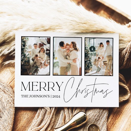 Magnetische foto Kerst Kaart, Vrolijk Kerstfeest