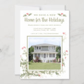 Magnetische foto kerst Nieuwe adresaankondiging Uitnodiging (Voorkant)