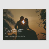 Magnetische Foto Save the Date Magnetische Uitnodiging (Voorkant)