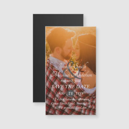 MAGNETISCHE FOTO Save the Date Wedding Invite RSVP