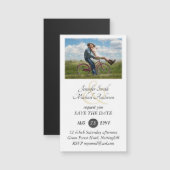 MAGNETISCHE FOTO Save the Date Wedding Invite RSVP (Voorkant / Achterkant)