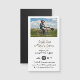 MAGNETISCHE FOTO Save the Date Wedding Invite RSVP