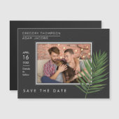 Magnetische foto tropische palmminimalistisch opsl (Voorkant / Achterkant)