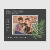 Magnetische foto tropische palmminimalistisch opsl (Voorkant)