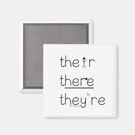 Magnetische grammatica magneet (Voorkant / Achterkant)