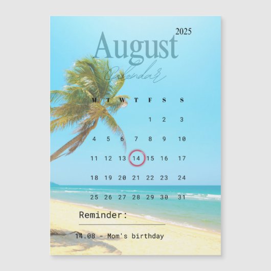 Magnetische kaart (Voorkant)