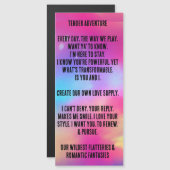 Magnetische kaart (Voorkant / Achterkant)