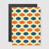 Magnetische Kaart blauw en Oranje (Voorkant / Achterkant)