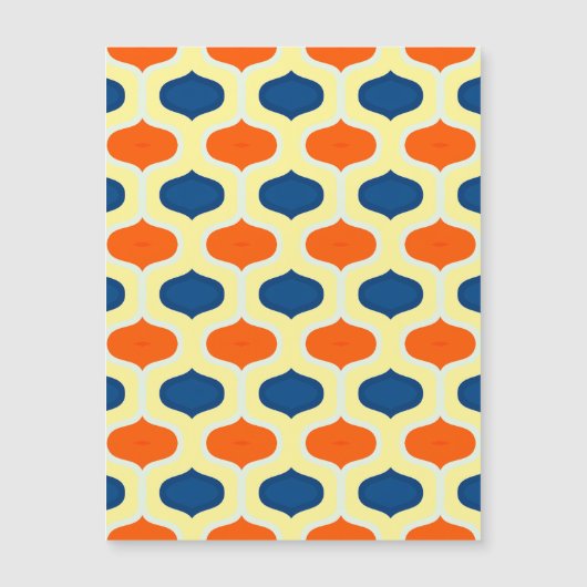Magnetische Kaart blauw en Oranje (Voorkant)