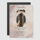 Magnetische Kaart, formaat: 5 x 7 inch, enveloppen Uitnodiging (Voorkant / Achterkant)