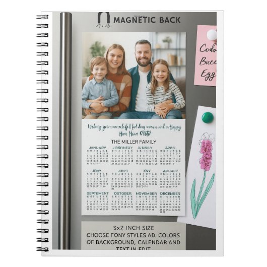 Magnetische kaart notitieboek (Voorkant)