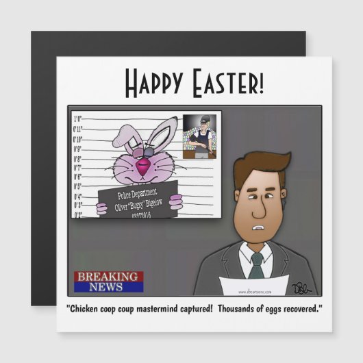 Magnetische Kaart van Chicken Coop Coup (Voorkant / Achterkant)