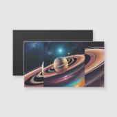 magnetische Kaart van Saturnus (Voorkant / Achterkant)