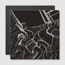 Magnetische kaart van vader en zoon
