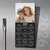 Magnetische kalender 2026 met fotocollage