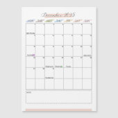 Magnetische kalender december 2025 (Voorkant)