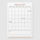 Magnetische kalender februari 2025 (Voorkant)