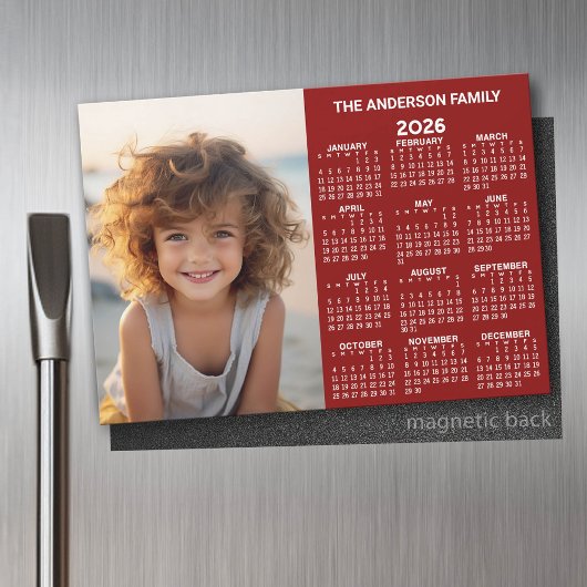 Magnetische kalender - Foto Voljaar Uitzicht Moder