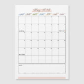 Magnetische kalender mei 2025 (Voorkant)