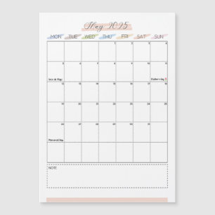 Magnetische kalender mei 2025