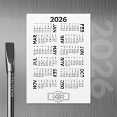 Magnetische kalender met Business Logo Magnetische