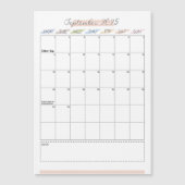 Magnetische kalender september 2025 (Voorkant)