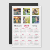 Magnetische kalender voor foto's uit moderne famil (Voorkant / Achterkant)