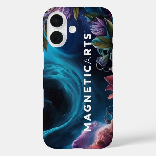 Magnetische kunst: bloemennevel Case-Mate iPhone case (Achterkant)