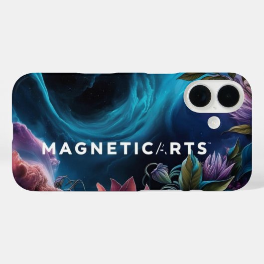 Magnetische kunst: bloemennevel Case-Mate iPhone case (Achterkant (horizontaal))