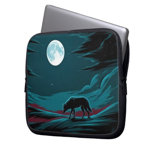 magnetische kunsten-magnetische binding laptop sleeve (Voorkant Links)