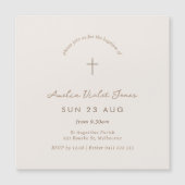 Magnetische minimale uitnodiging tot kerstmis magnetische uitnodiging (Voorkant)