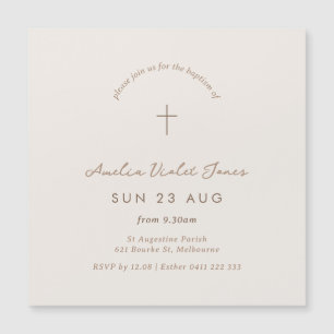 Magnetische minimale uitnodiging tot kerstmis magnetische uitnodiging