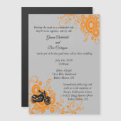 Magnetische motorfiets uitnodiging of Save the Dat Magnetische Uitnodiging (Voorkant / Achterkant)