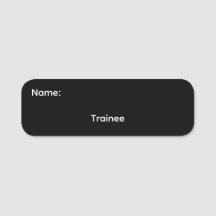 Magnetische naamkaart voor trainees
