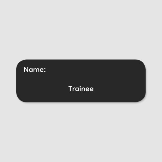 Magnetische naamkaart voor trainees naamplaatje (Voorkant)