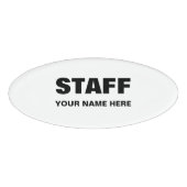 Magnetische naamlabels voor bemanning en personeel naambadge (Voorkant)