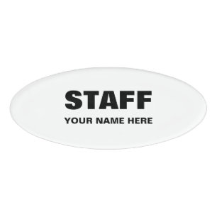 Magnetische naamlabels voor bemanning en personeel naambadge