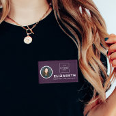 Magnetische naammarkering met de foto van de bedri naambadge