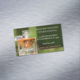 Magnetische parfum ontwerper winkel parfum fles magnetisch visitekaartje