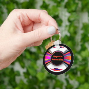 Magnetische Persoonlijkheid Regenboog Sleutelhanger