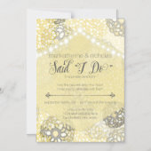 Magnetische Post Trouwlichten & Bloemen Uitnodigin Magnetische Uitnodiging (Voorkant)