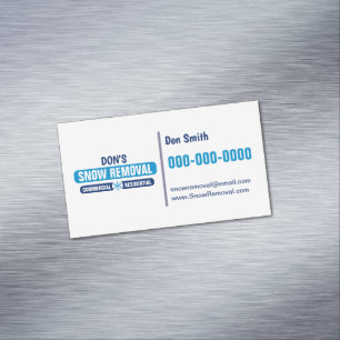 Magnetische profielkaart voor moderne sneeuwverwij magnetisch visitekaartje