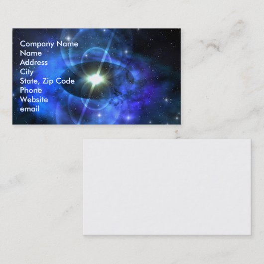 Magnetische pulsster Visitekaartje (Voorkant / Achterkant)