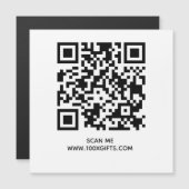 MAGNETISCHE QR-CODE - GEBRUIK VRIJE GENERATOR HIER (Voorkant / Achterkant)