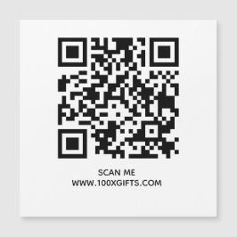 MAGNETISCHE QR-CODE SIGN - GEBRUIK GRATIS GENERATO