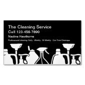Magnetische reinigingsservice ontwerp magnetisch visitekaartje (Voorkant)