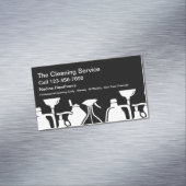 Magnetische reinigingsservice ontwerp magnetisch visitekaartje (Voorbeeld)
