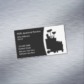 Magnetische schoonmaakaffiche magnetisch visitekaartje (Voorbeeld)