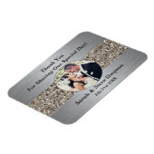 Magnetische trouwfoto dank u Memento Magneet (Linkerzijde)